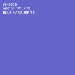 #6465CB - Blue Marguerite Color Image